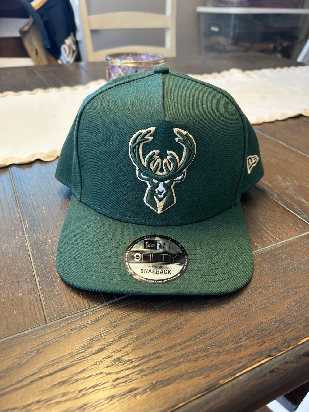 New Era Milwaukee Bucks Green Snapback Hat